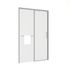 Porte de douche coulissante 100x200 cm profilé chrome verre transparent 8 mm Signature - OCEA