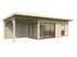 Studio de jardin en bois avec pergola 7,9m² Andréa - 37 m² hors-tout - Livraison à domicile - PALMAKO