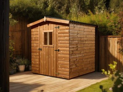 Abri de jardin en bois traité avec plancher 2,25 m², Livraison à domicile incluse - HABRITA