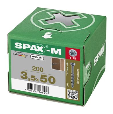 Vis mdf T-star 3,5 x 50 mm par 200 SPAX