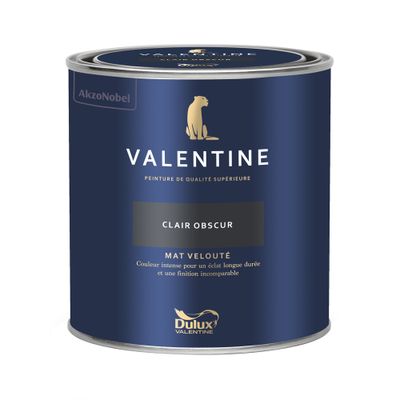 Peinture Valentine Mat Velouté Clair Obscur 0,5 L - DULUX VALENTINE
