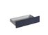 Façade tiroir pour meuble de cuisine Lotus bleu marine mat 13,8 x 80 cm OFITRES