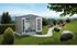 Abri de jardin en métal Europa 3.33 m² gris quartz Taille 3 BIOHORT Livraison à domicile incluse