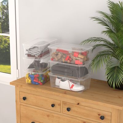 Bacs plastiques Fly Box 6 litres avec couvercle par 6 SUNDIS