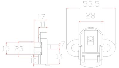Roulettes chromées haut de porte pour portes de douche diamètre 23mm - AURLANE