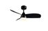 Ventilateur de plafond avec lumière LED + télécommande Noir Ø90cm - Helsinki REALITY