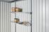 2 étagères 24,5 x 72 cm avec 4 supports pour armoires et abris BIOHORT Livraison à domicile incluse
