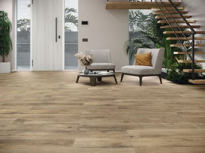 Carrelage sol intérieur effet bois NORTHWOOD OAK ép 9 mm 20 x 120 cm rectifié BALDOCER