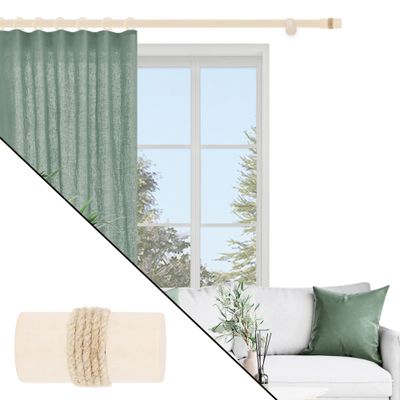 Embout déco cylindre corde à visser en bois diam 28 mm Finition Erable - MOBOIS