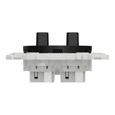 Double interrupteur va-et-vient ou poussoir à levier Odace 2025 noir - SCHNEIDER ELECTRIC