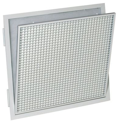 Grille de reprise dalle plafond mailles carrées filtre AC174Z   60 x 30 cm - ALDES