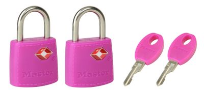 Cadenas à clés largeur 23 mm en métal s'entrouvrant par 2 MASTER LOCK