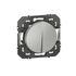 Interrupteur va-et-vient encastrable et bouton poussoir Aluminium - Dooxie LEGRAND