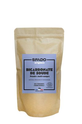 Bicarbonate de soude poudre Ecocert 1kg SPADO ORIGINES