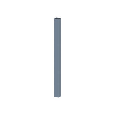 Poteau aluminium à sceller 15 x 15 pour portail et portillon gris H.2500mm - JARDIMAT