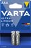 Piles lithium LR03 (AAA) Ultra par 2 - VARTA