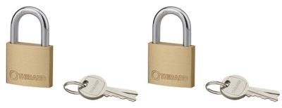 Cadenas à clé largeur 40 mm par 2 THIRARD
