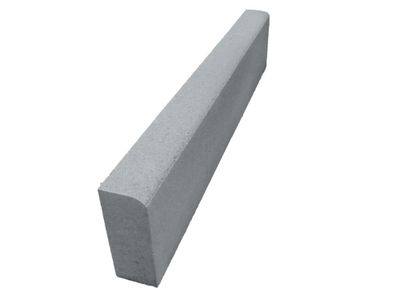 Bordure droite P1 en béton L.1.00 m - H.20 x l.8 cm sans emboitement GGI