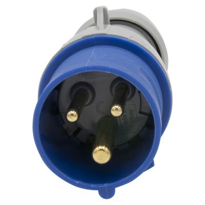 Prise électrique mobile industrielle mâle étanche IP44 2 pôles + terre 16A 200/250V - P17 LEGRAND