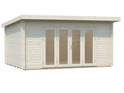 Studio de jardin en bois Lea - Portes pliantes - 19,8 m² hors-tout - Livraison à domicile incluse - PALMAKO