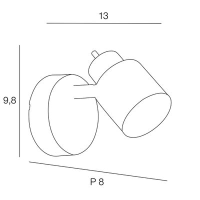 Spot GU10 Logan blanc 5W 350 lumens - COREP