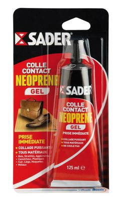 Colle d'assemblage néoprène gel tube 125 ml - SADER