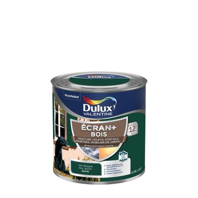 Peinture Ecran+ Bois  Satin Vert Basque 250 mL - DULUX VALENTINE