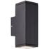 Applique extérieur 2 lumières GU10 Hally anthracite IP44 10W - BRILLIANT