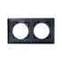 Plaque de finition 2 postes gris profond Casual Evo - DEBFLEX