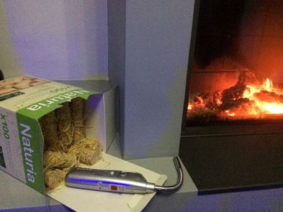 Allume-brûleur avec flamme tempête et bec flexible ROTHENBERGER