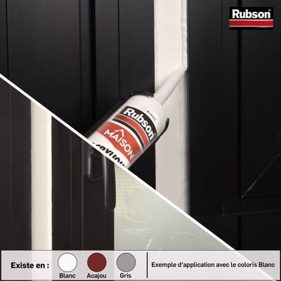 Mastic Acrylique Murs & Fenêtres Acajou 280 ml RUBSON