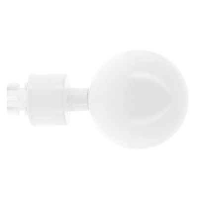 Embout déco boule en métal diam 20 mm Finition Blanc brillant par 2 - MOBOIS