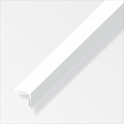 Cornière adhésive PVC blanc 15 x 15 mm, 2,5 m