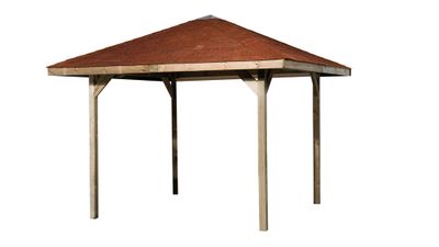 Tonnelle -  651 - 257 x 120 cm -  bardeaux de toit inclus Livraison gratuite domicile - WEKA
