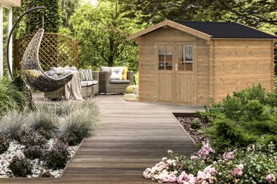 Abri de jardin bois Marron Pila1 7,3m2 WHITE_WOOD