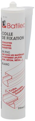 Cartouche pistolet colle de fixation moulure goulotte 310ml - BATILEC