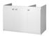 Meuble sous évier 3 portes 120 x 82 x 57 cm panneau de particules blanc - BCD