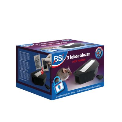 Boite à appâts pour souris par 3 - BSI