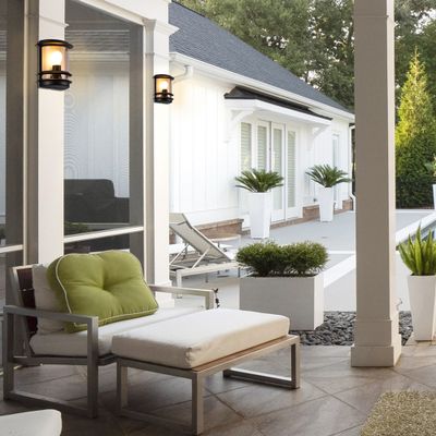 Applique extérieur E27 Cagliari noir IP44 20W - COREP