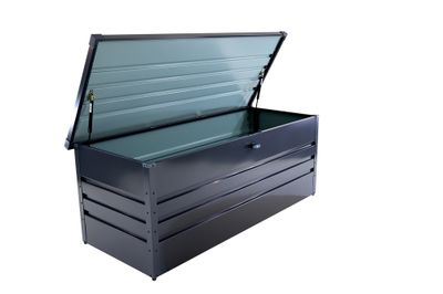Coffre de rangement pour jardin métal anthracite 120 x 62 x 61 cm  - PROLOISIRS Livraison à domicile incluse