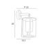 Applique extérieur E27 Syracuse noir IP54 100W - COREP