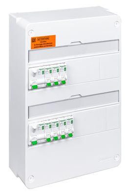 Tableau électrique pré-équipé Resi9 XE 2 rangées pour logement T1 à T3 - SCHNEIDER ELECTRIC