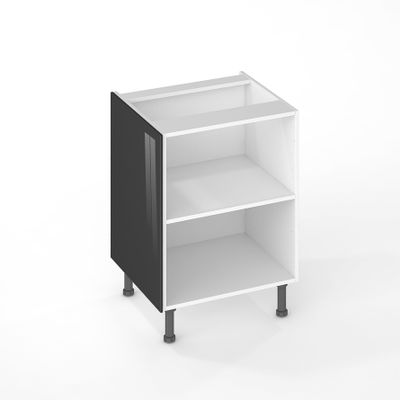 Joue de finition de cuisine Cristal anthacite 70 x 57 cm pour meuble bas