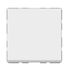 Bouton poussoir encastrable avec voyant lumineux 2 modules Blanc - Mosaic LEGRAND