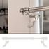 Tringle de vitrage extensible en métal de 25 à 40 cm diam 9 mm Finition Blanc  - MOBOIS