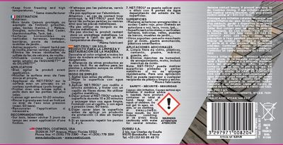 Dégriseur détachant tous bois NET-TROL 2,5 L OWATROL