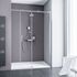 Porte de douche coulissante 100x200 cm profilé chrome verre transparent 6 mm NewStyle Urban - SCHULTE