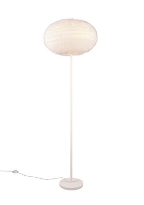Lampadaire E27 Furry fourrure blanc 10W -REALITY
