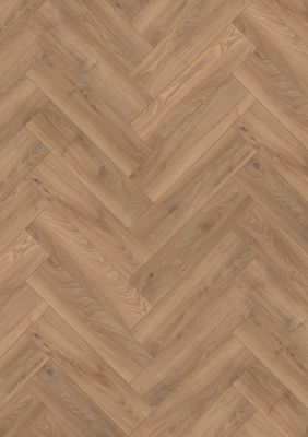 Sol stratifié décor bâton rompu HISTORY OAK ép 8 mm 12.6 x 63 cm AC5 compatible pièce humide paquet de 0.87 m² AJ TIMBER