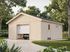 Garage en bois André avec porte sectionnelle motorisable - Double vitrage - 37,5 m² hors-tout - PALMAKO